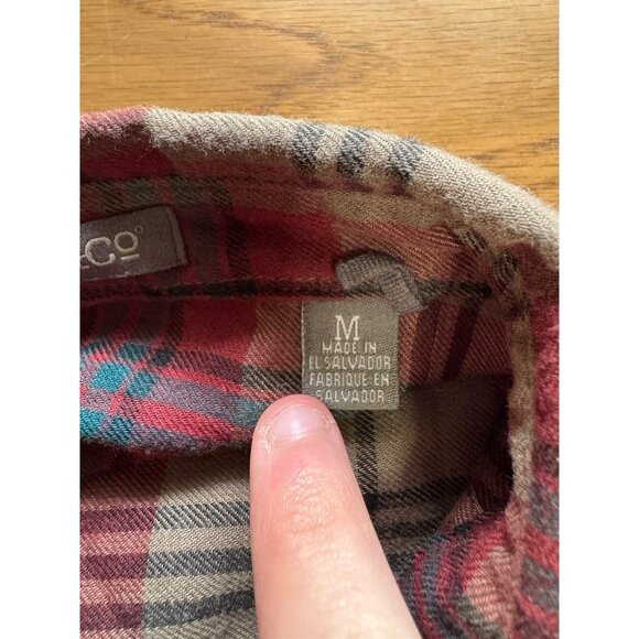 Toad & Co Men Size Medium Shirt Button Down Flannel Polyester Long Sleeve Preppy - Picture 4 of 15